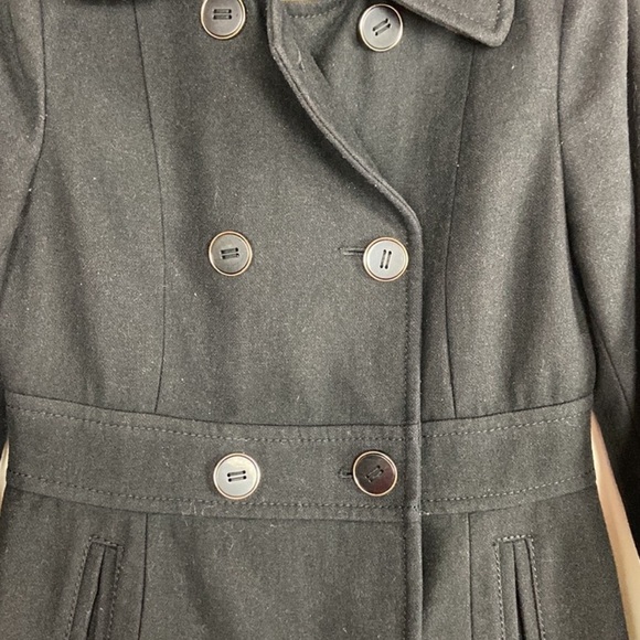 KENNETH Cole New York Recycled Wool Button Up Belted Fully Lined Pea Coat - Picture 13 of 15